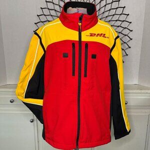 DHL Adult Med. Full Zip Polar Tech Fleece/Polyester Vest Conversion Reflective